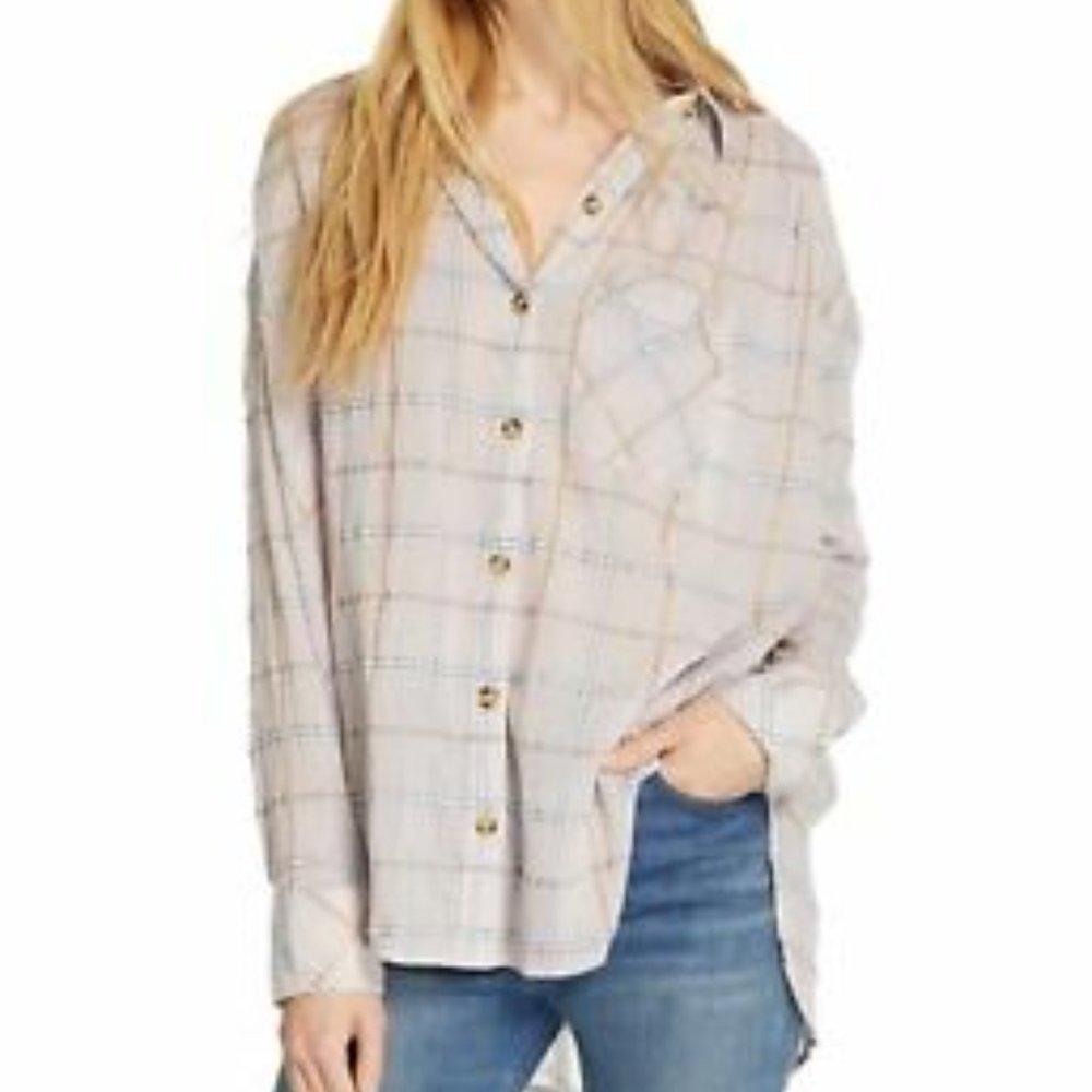 Free People Oversized Break My Stride Shirt
